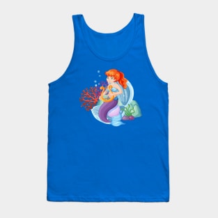 Mermaid Cartoon Tank Top